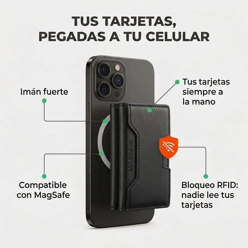 Cartera Magnética Antirrobo RFID